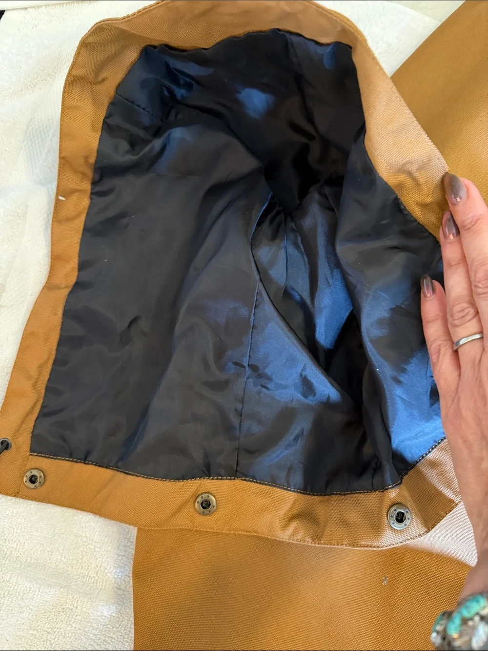 Men's Tan Workfield Jacket with Mesh Lining